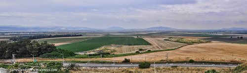 Panorama of Jezreel Valley from Megiddo. Photo by Ferrell Jenkins.